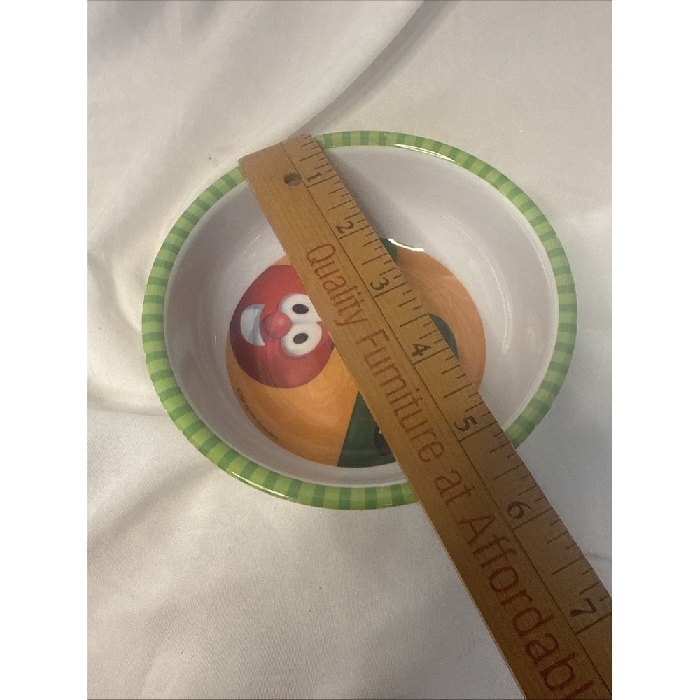 Veggie Tales Plate Zak Designs VTG Washer Safe Bowl 2000 Big Idea Prod Y2K - Picture 5 of 6